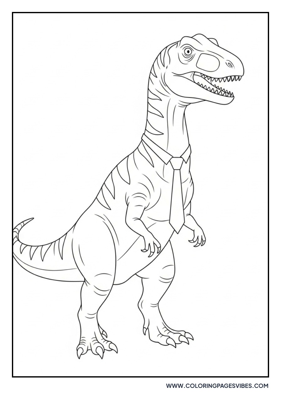 Giganotosaurus Wearing a Tie