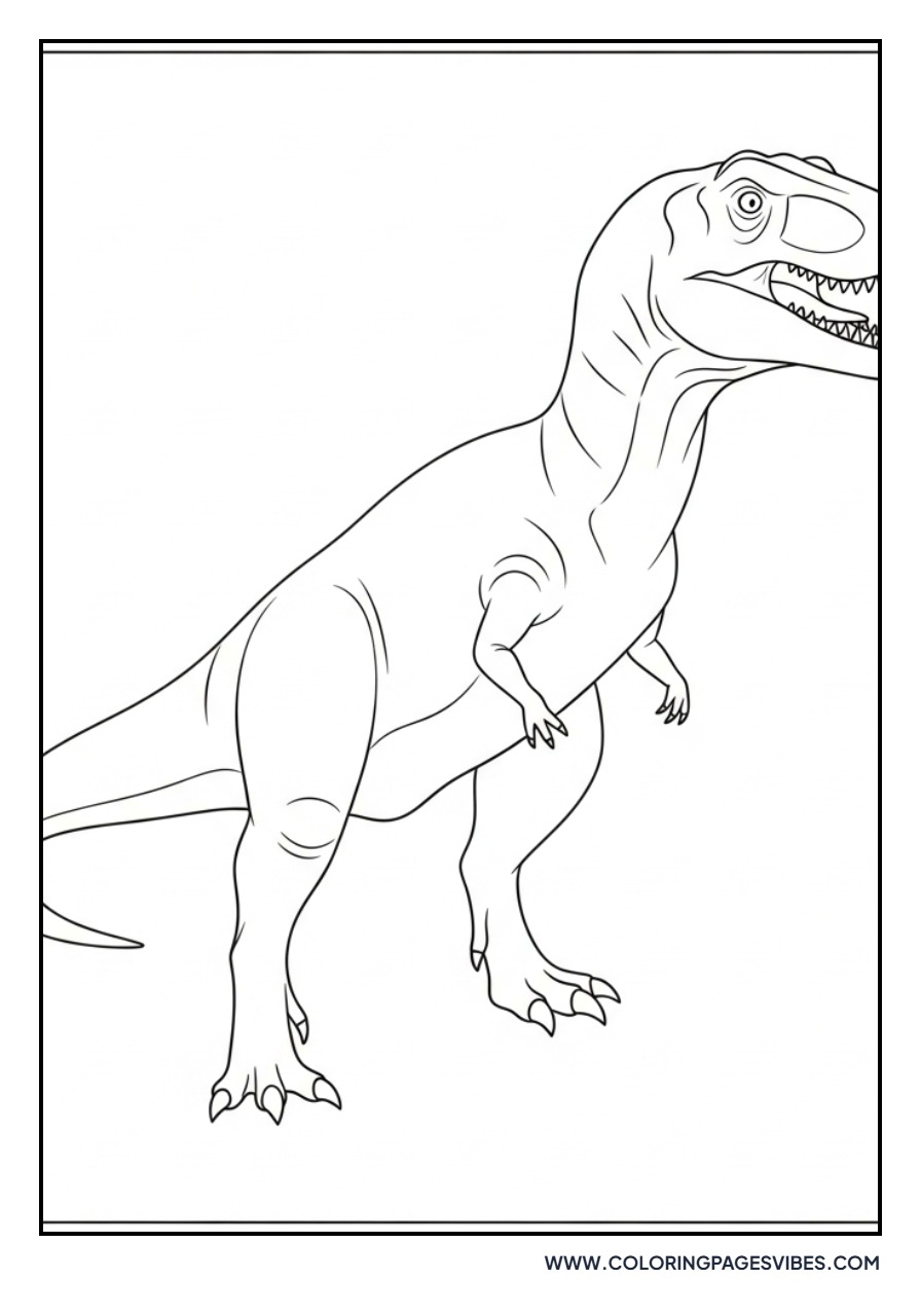 Simple Giganotosaurus for Preschoolers