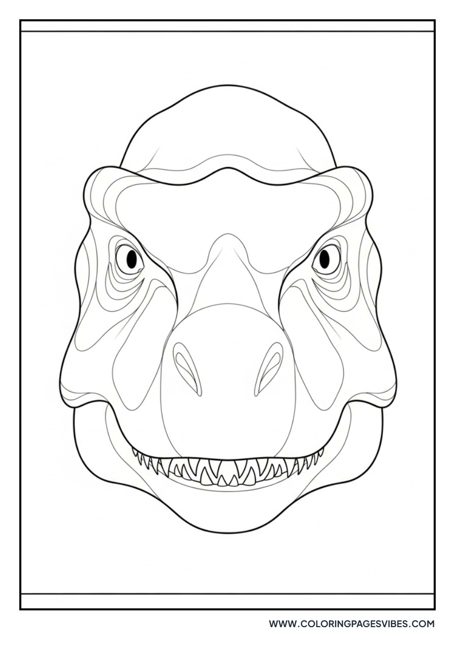 Smiling Giganotosaurus Face