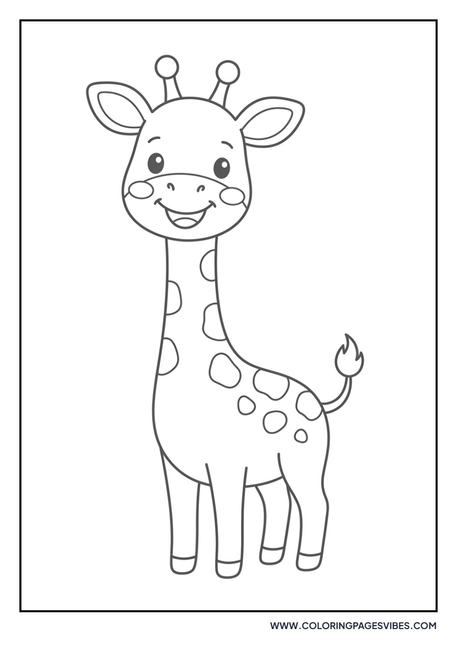 Baby Giraffe Smiling