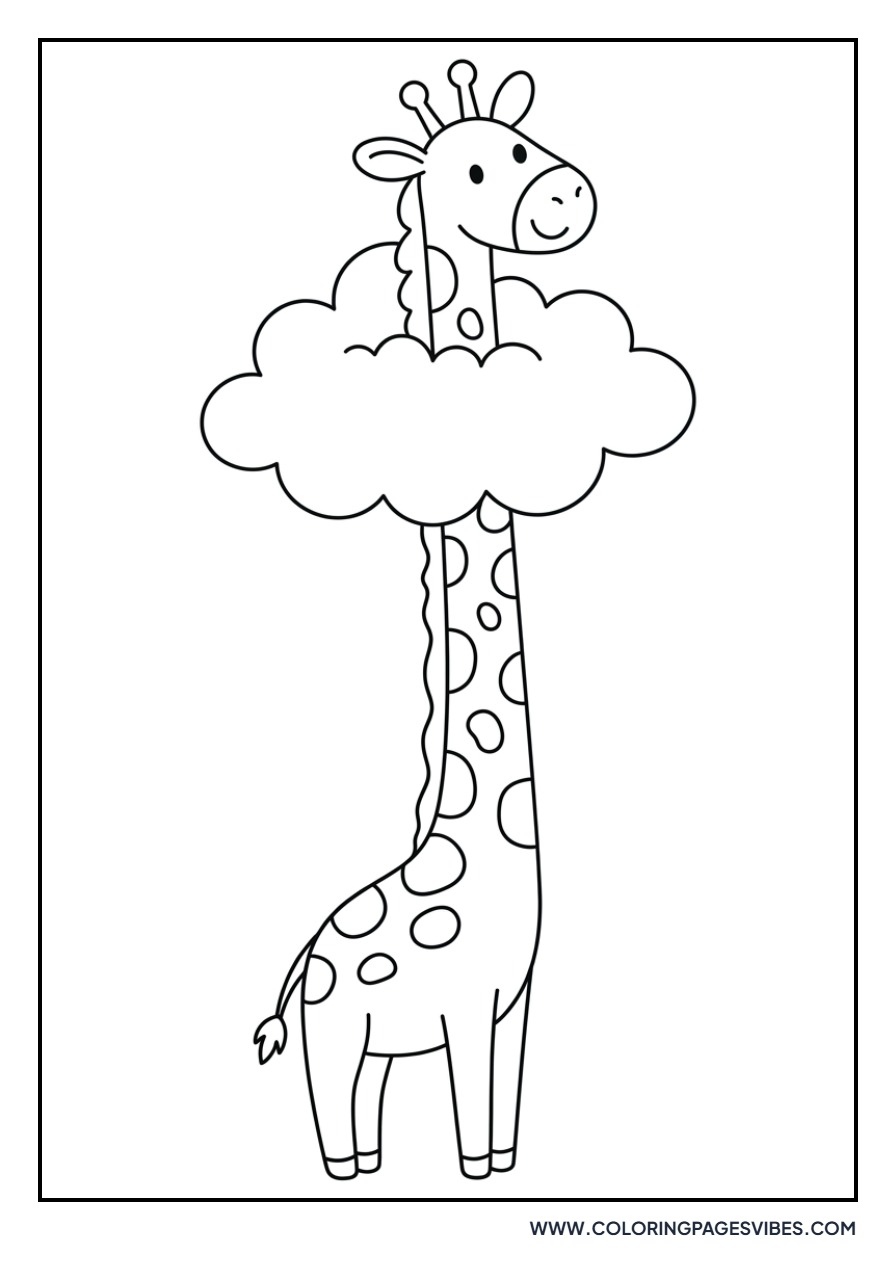 Giraffe in the Clouds