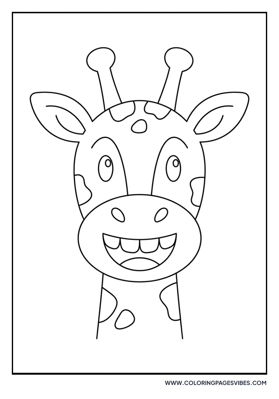 Giraffe with a Big Smile