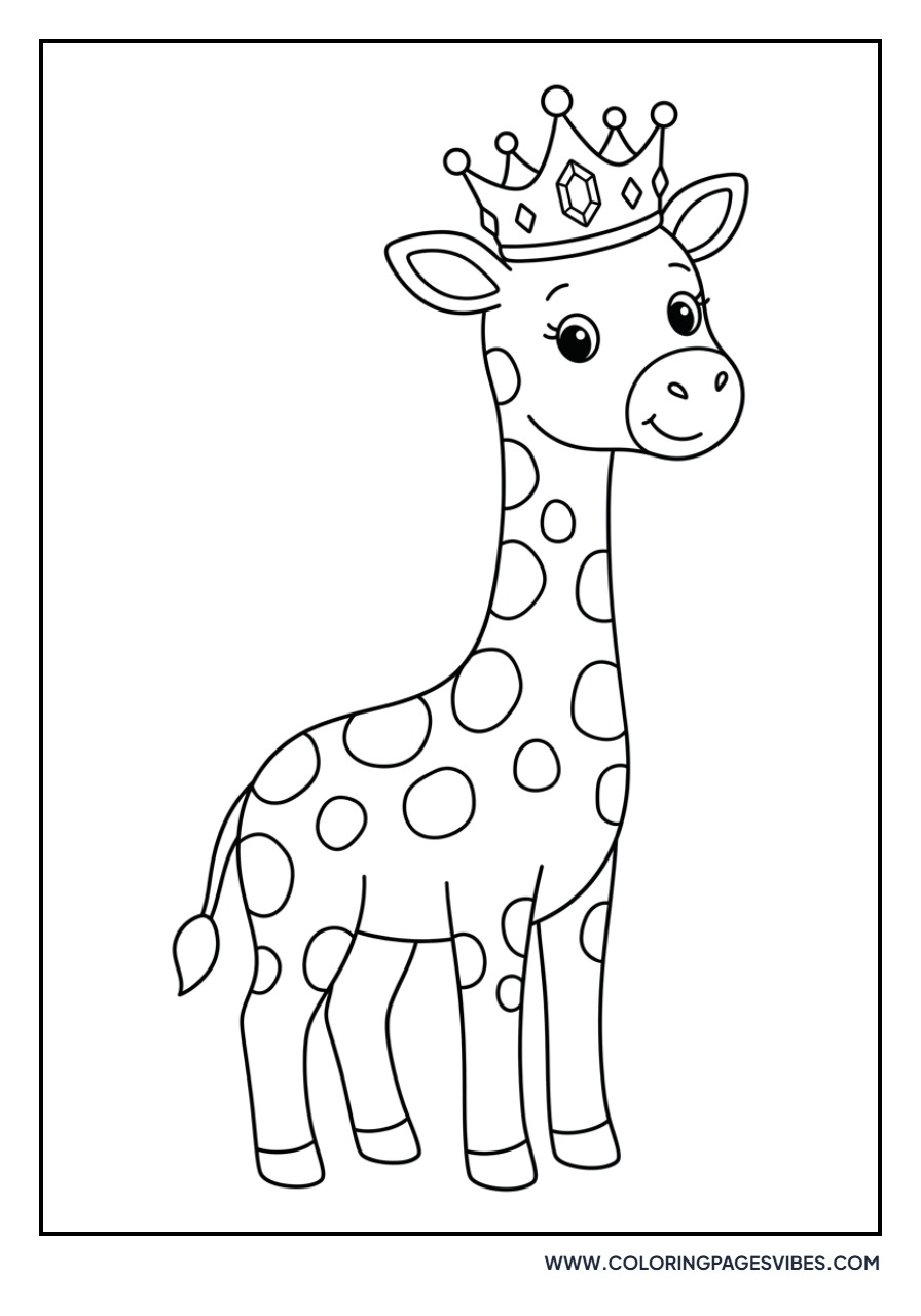 Giraffe with a Crown