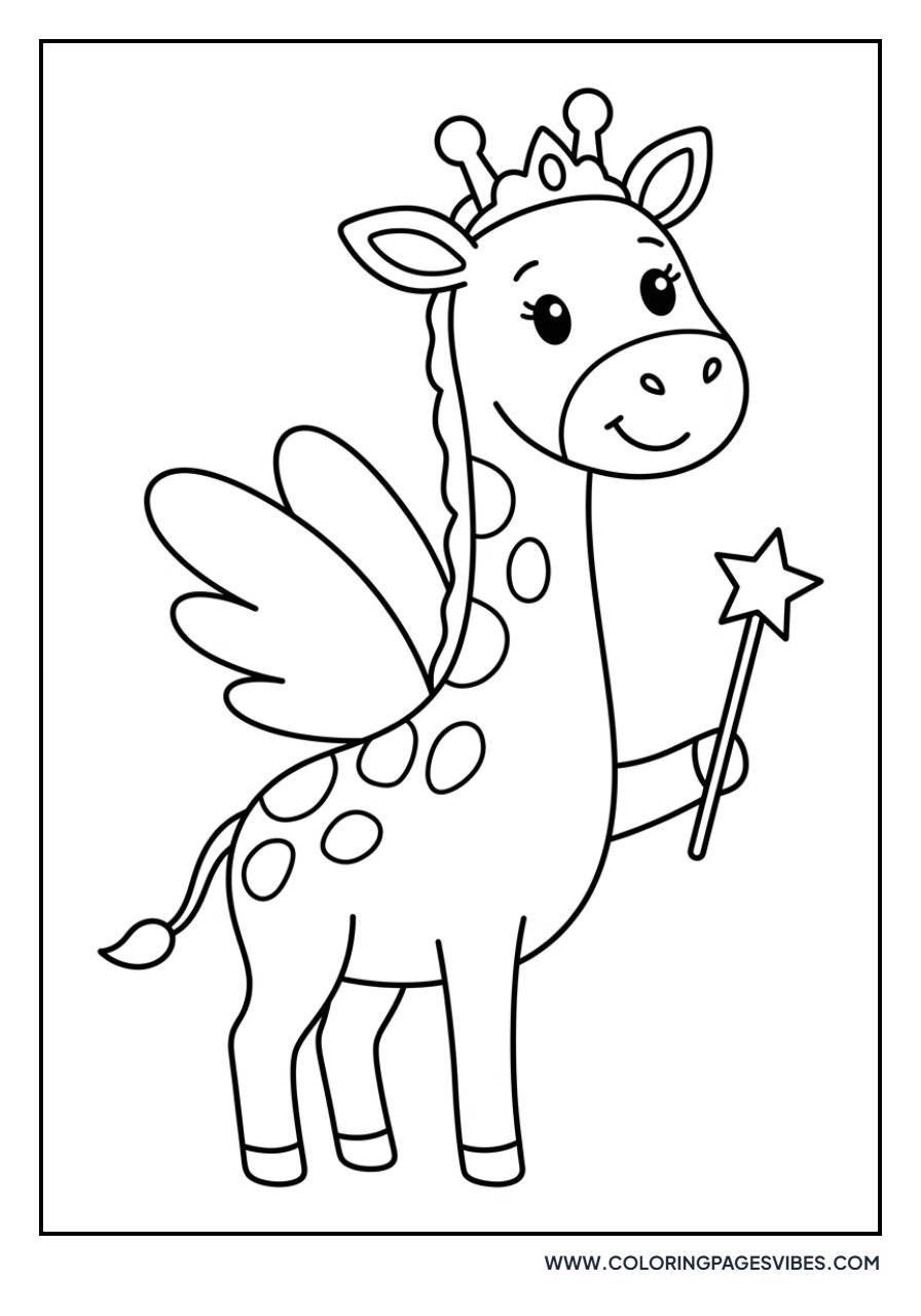 Giraffe with a Magic Wand