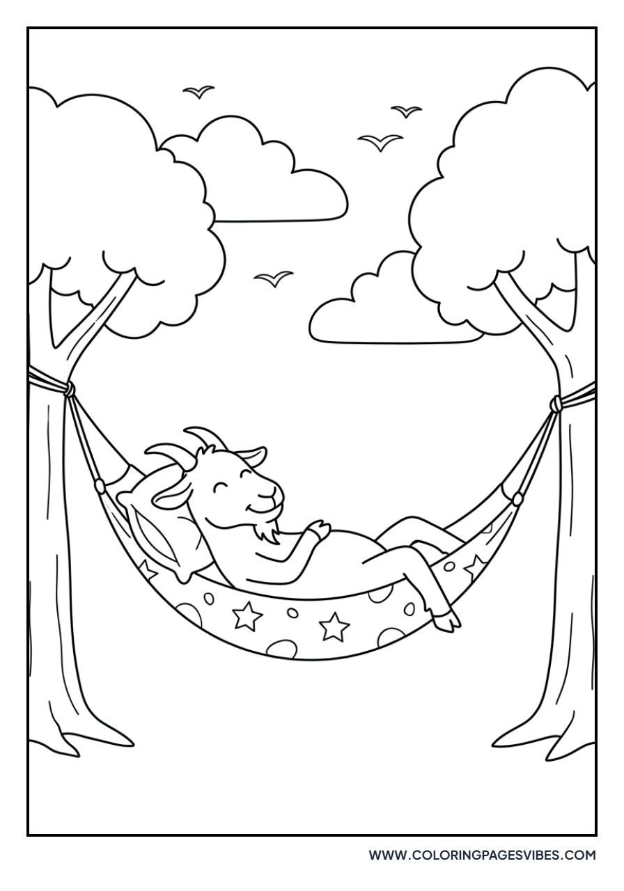 Goat in a Hammock