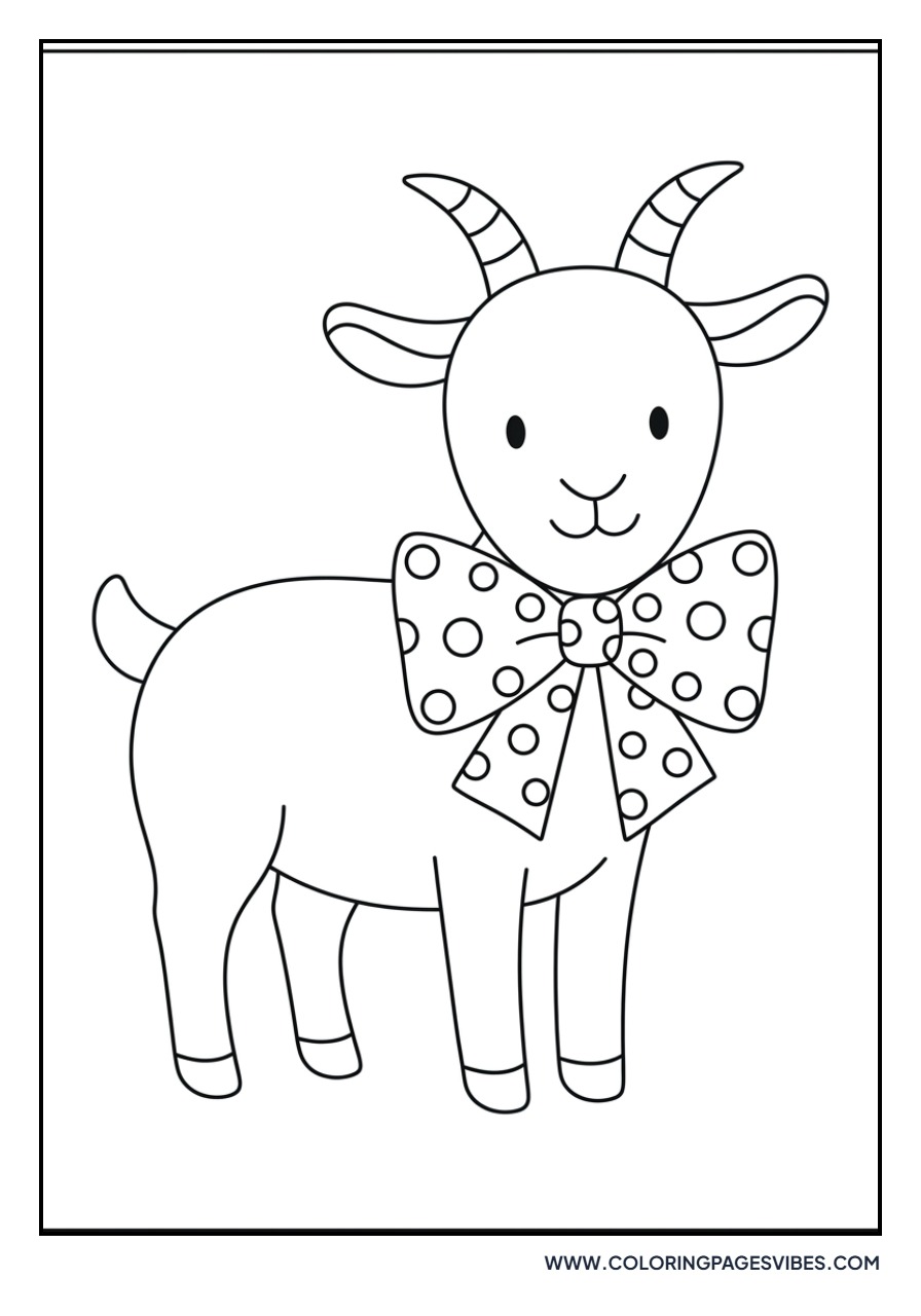 Goat Wearing a Bow Tie