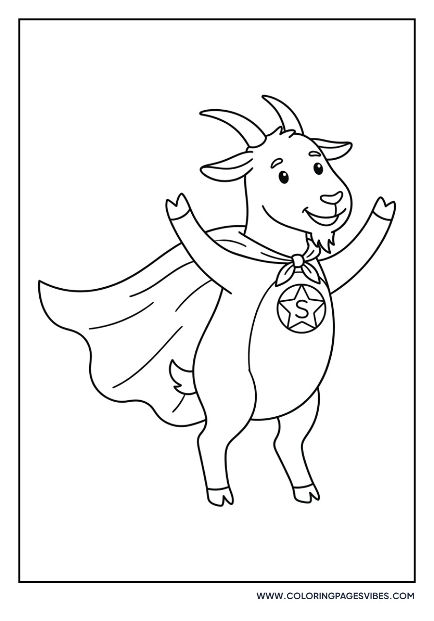 Goat Wearing a Cape