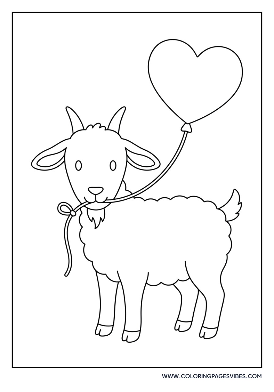 Goat with a Balloon