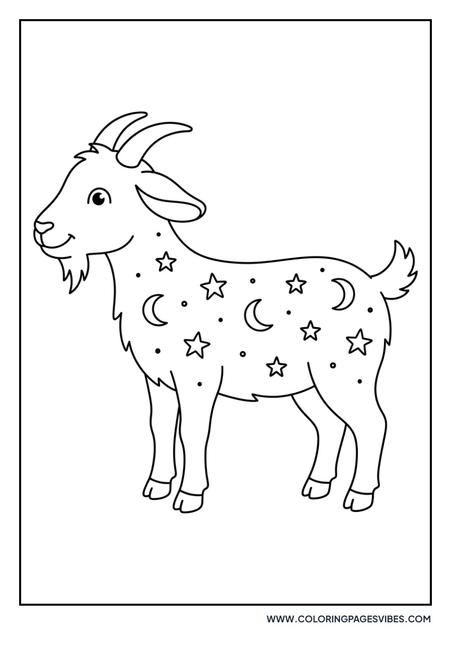 Goat with a Star Pattern