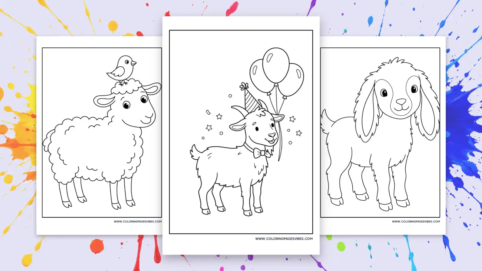 70+ Goat Coloring Pages - Free PDF Printables