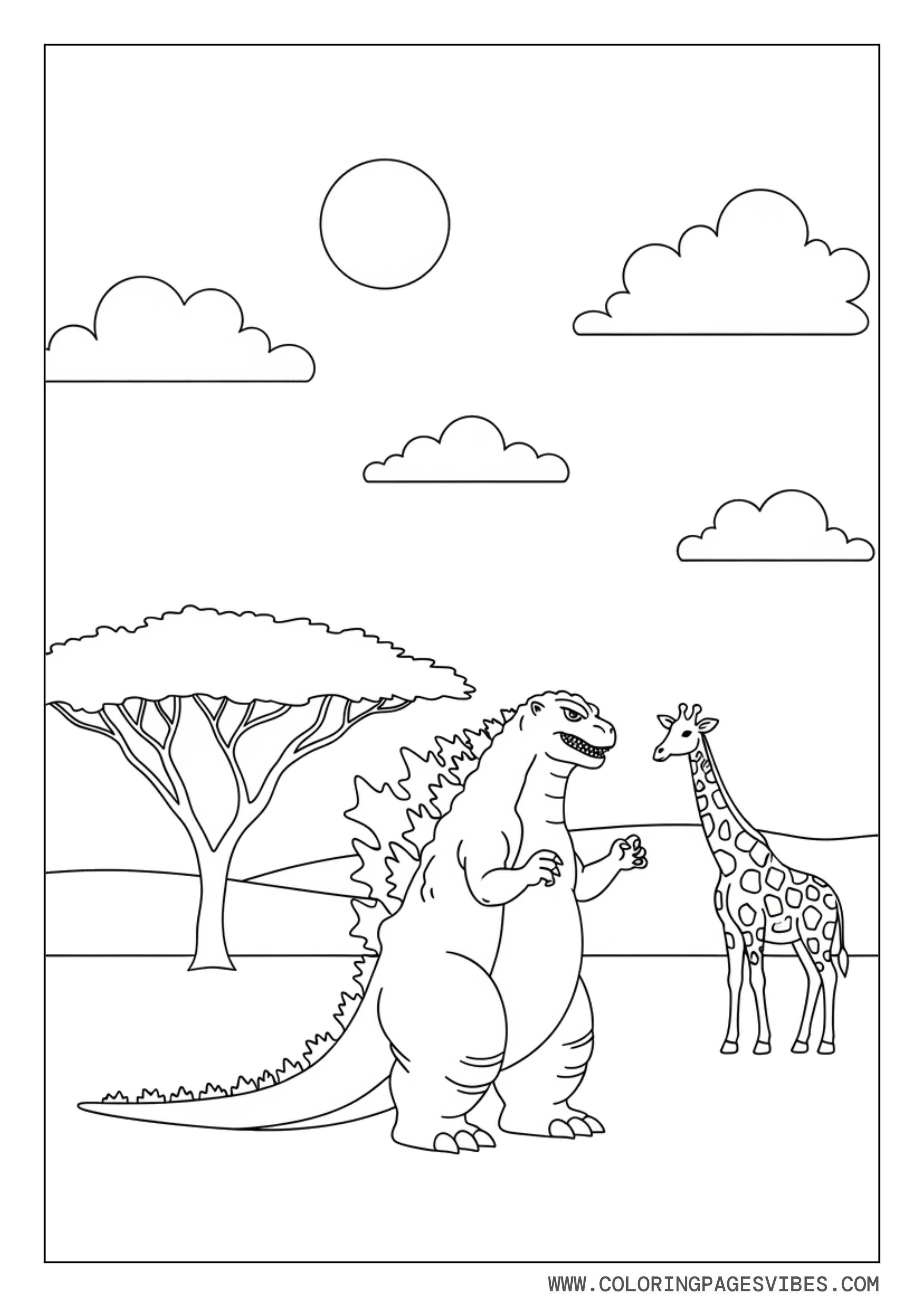 Godzilla Simple Safari Scene