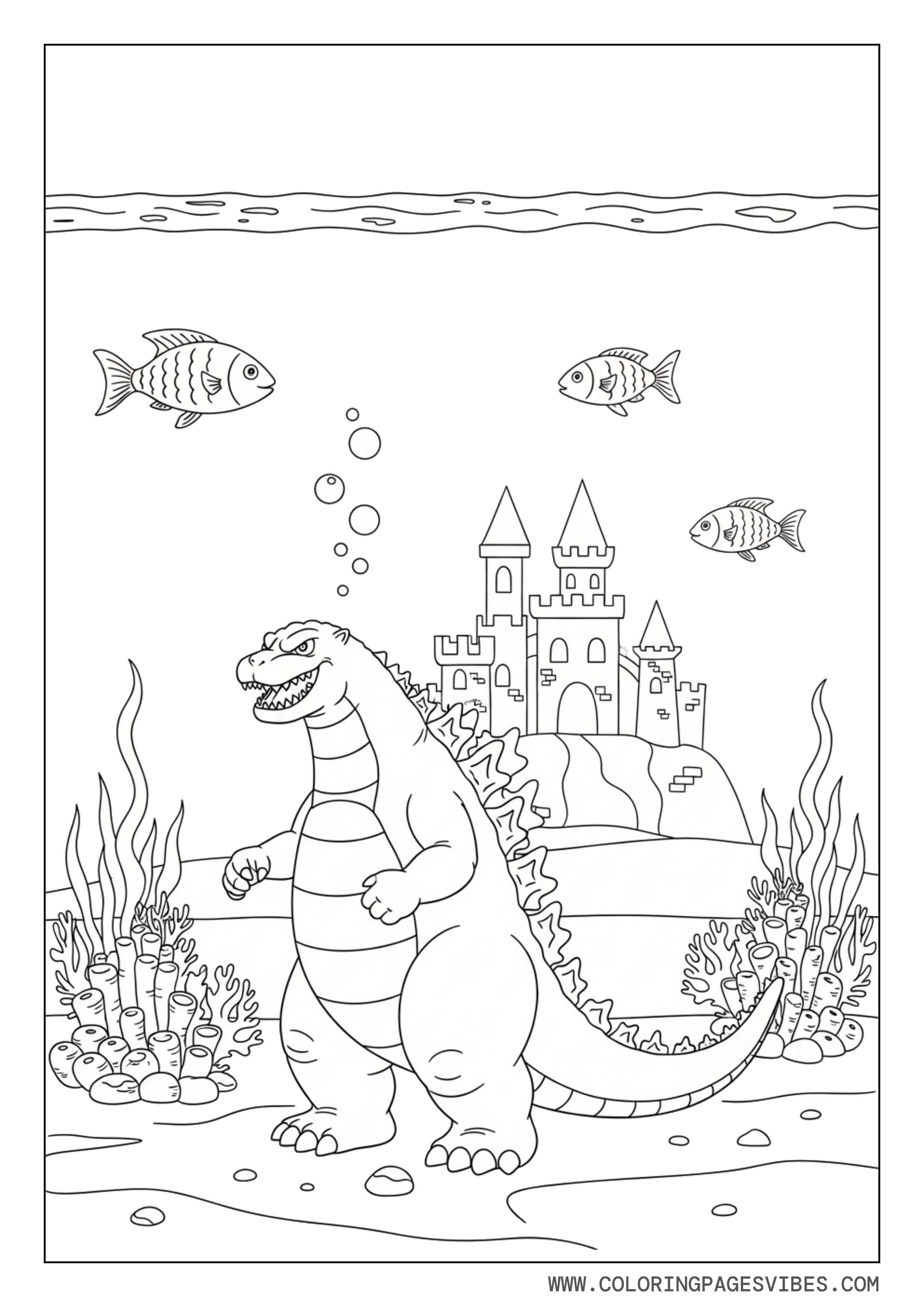 Godzilla Simple Underwater Kingdom