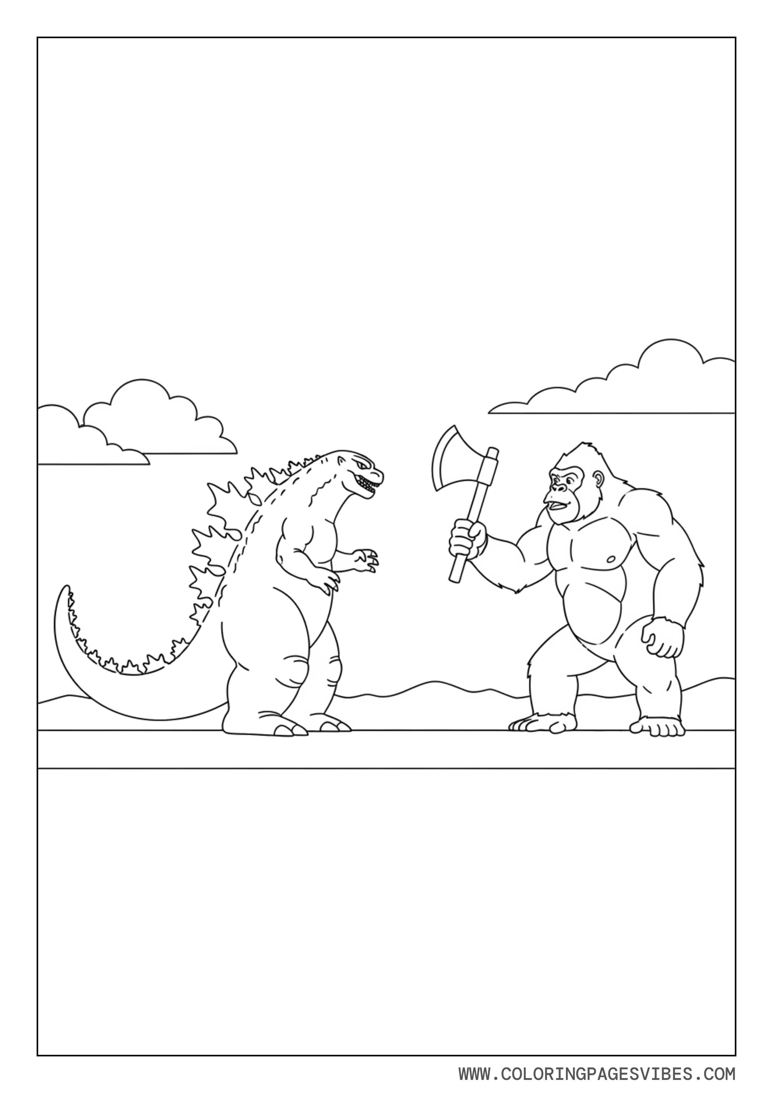 Godzilla vs Kong Simple Battle