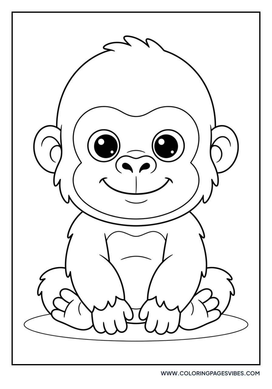 Baby Gorilla Smiling
