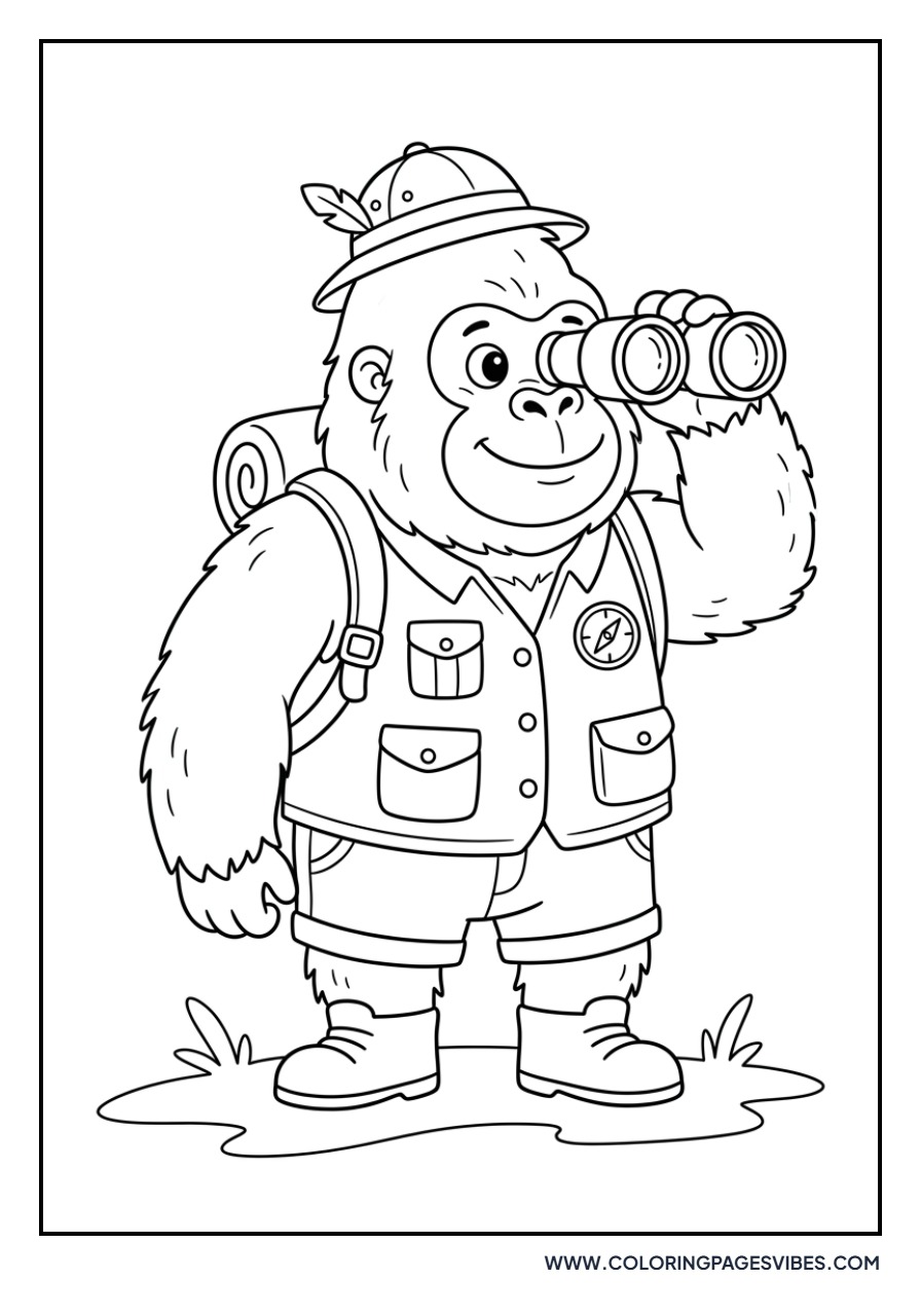Gorilla Explorer with Binoculars