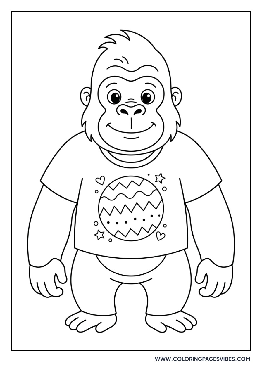 Gorilla in a T-shirt