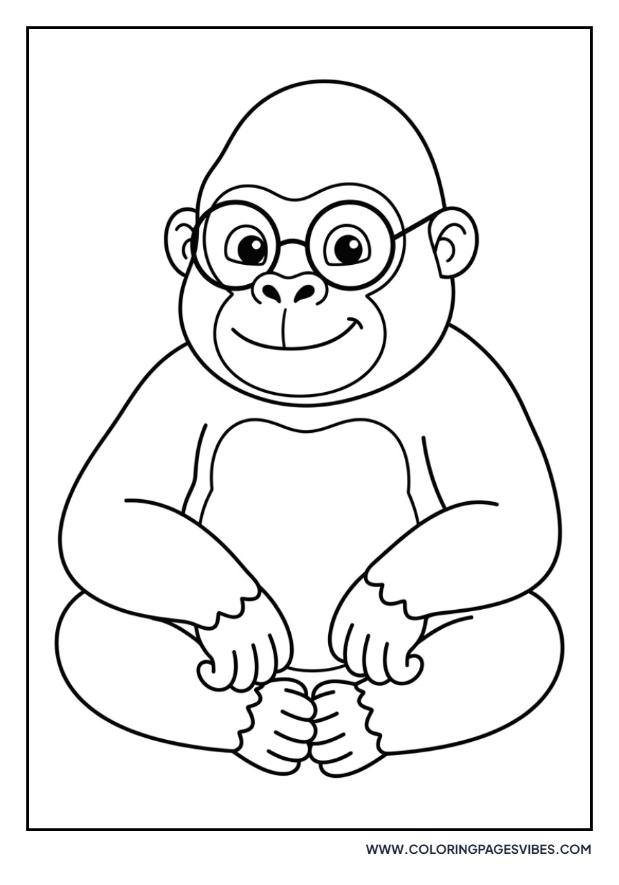 Gorilla Wearing Glasses