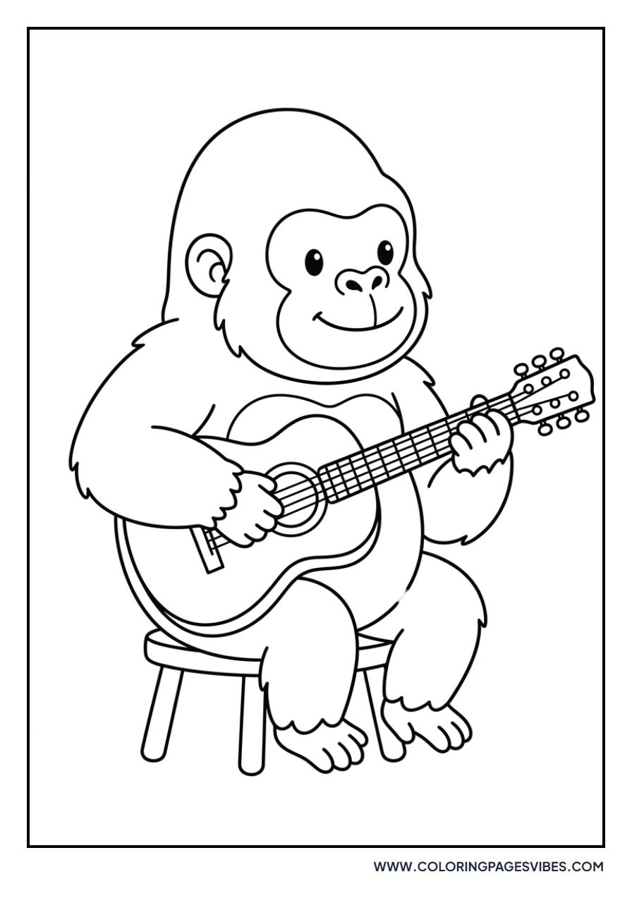 Gorilla with a Guitar