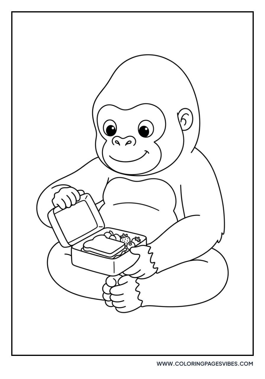 Gorilla with a Lunchbox