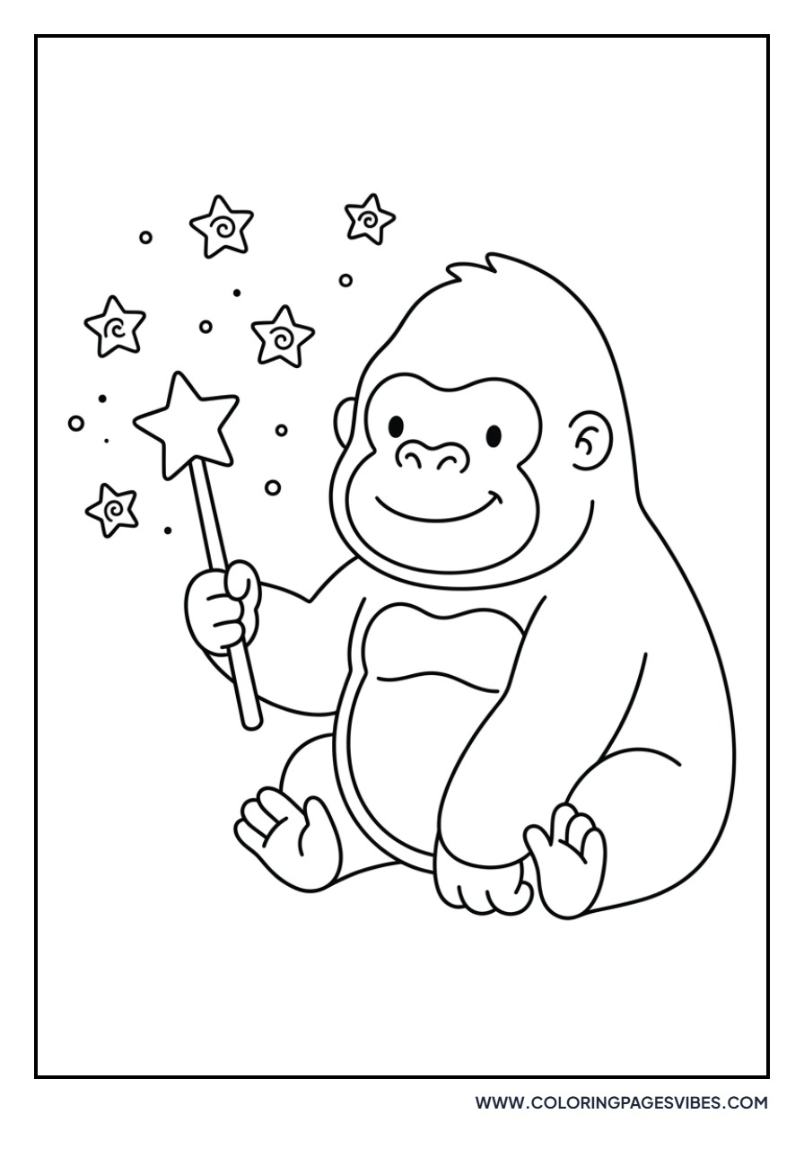 Gorilla with a Magic Wand