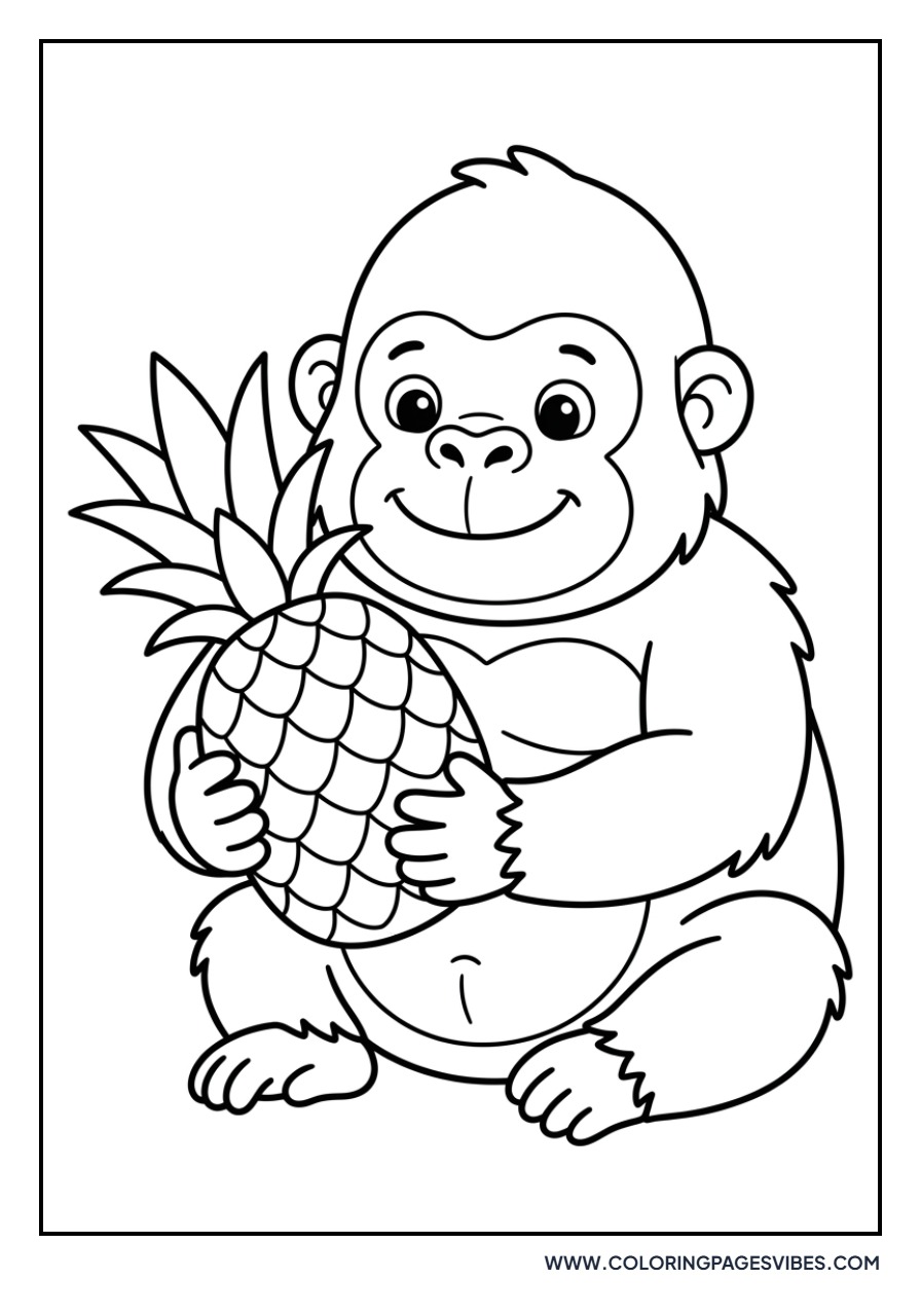 Gorilla with a Pineapple