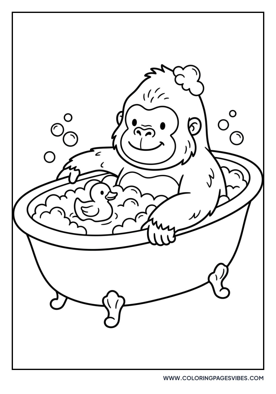 Gorilla with a Rubber Duck