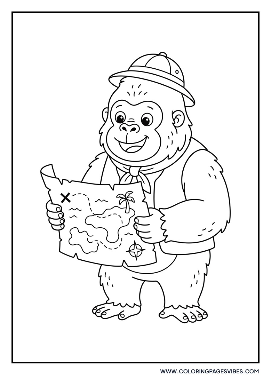 Gorilla with a Treasure Map
