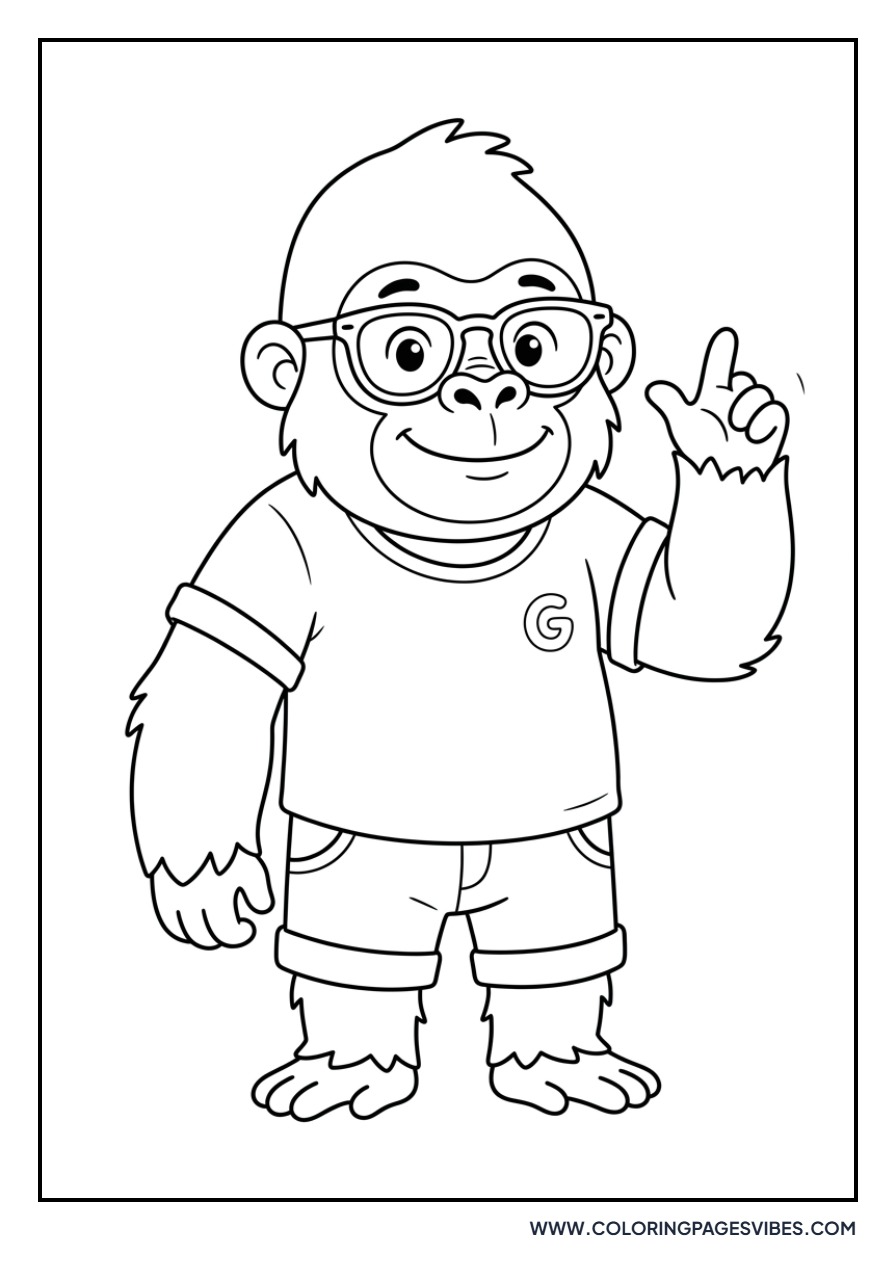 Gorilla with Sunglasses
