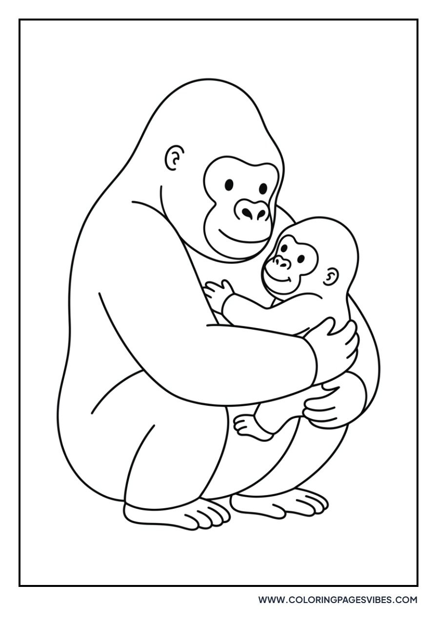 Mama and Baby Gorilla