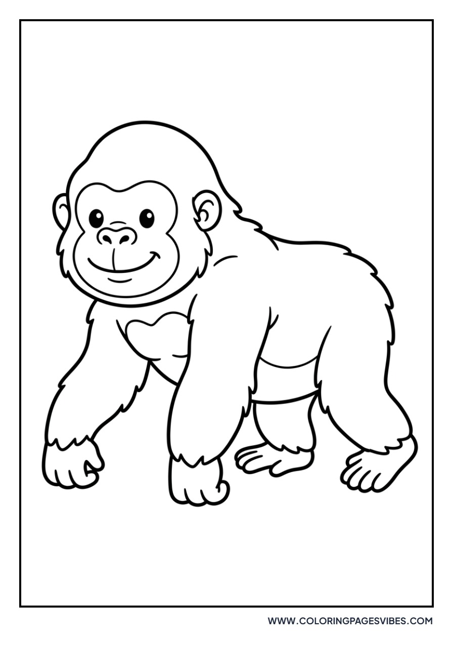 Toddler Gorilla Walking