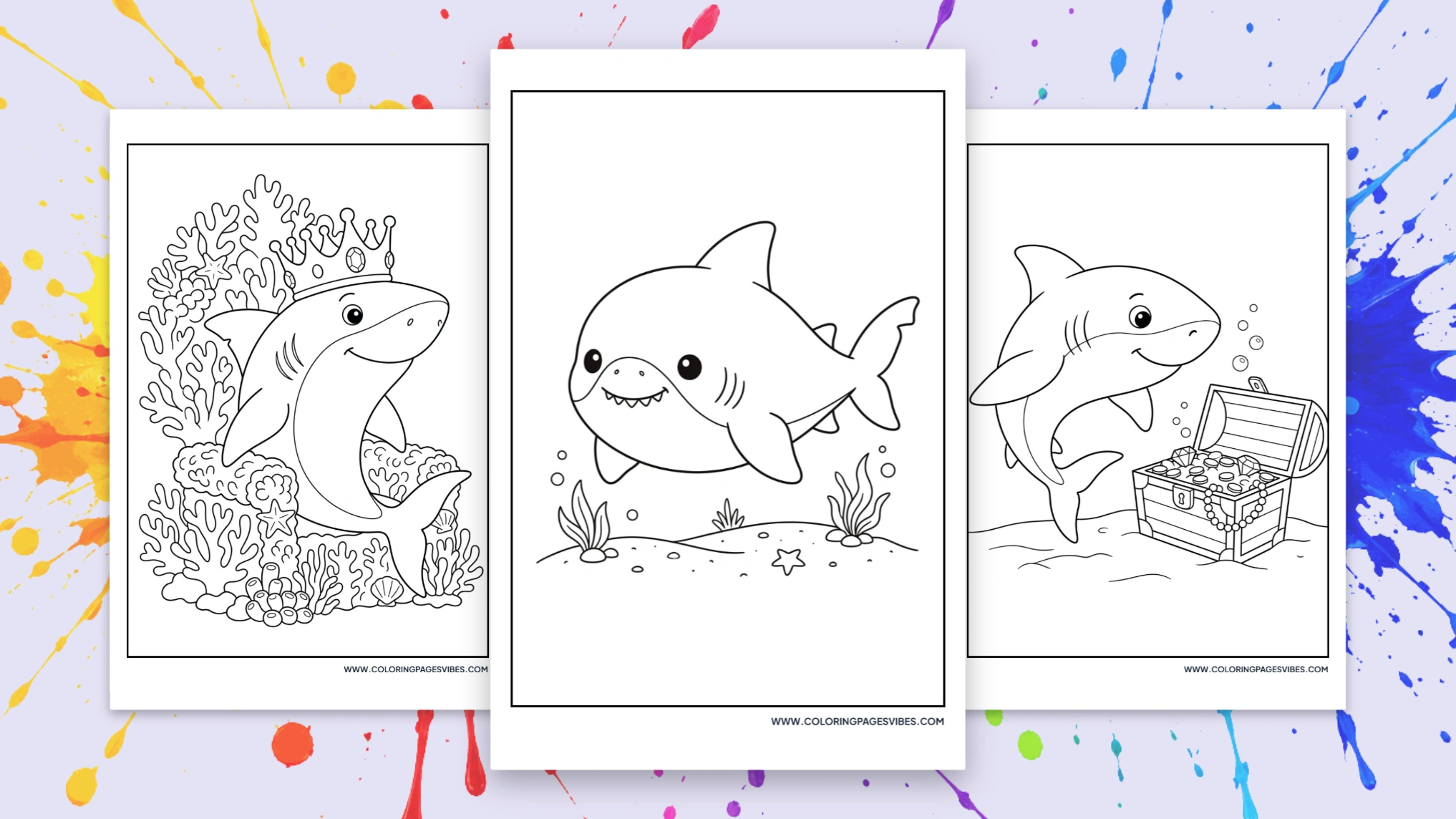 50 Free Great White Shark Coloring Pages (Printable PDF)