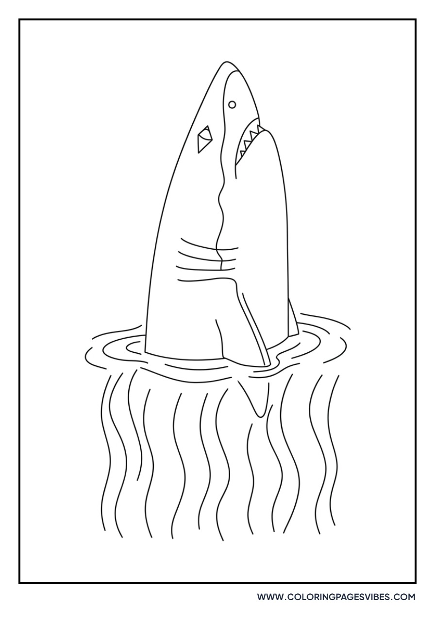 Shark Poking Head out of Water