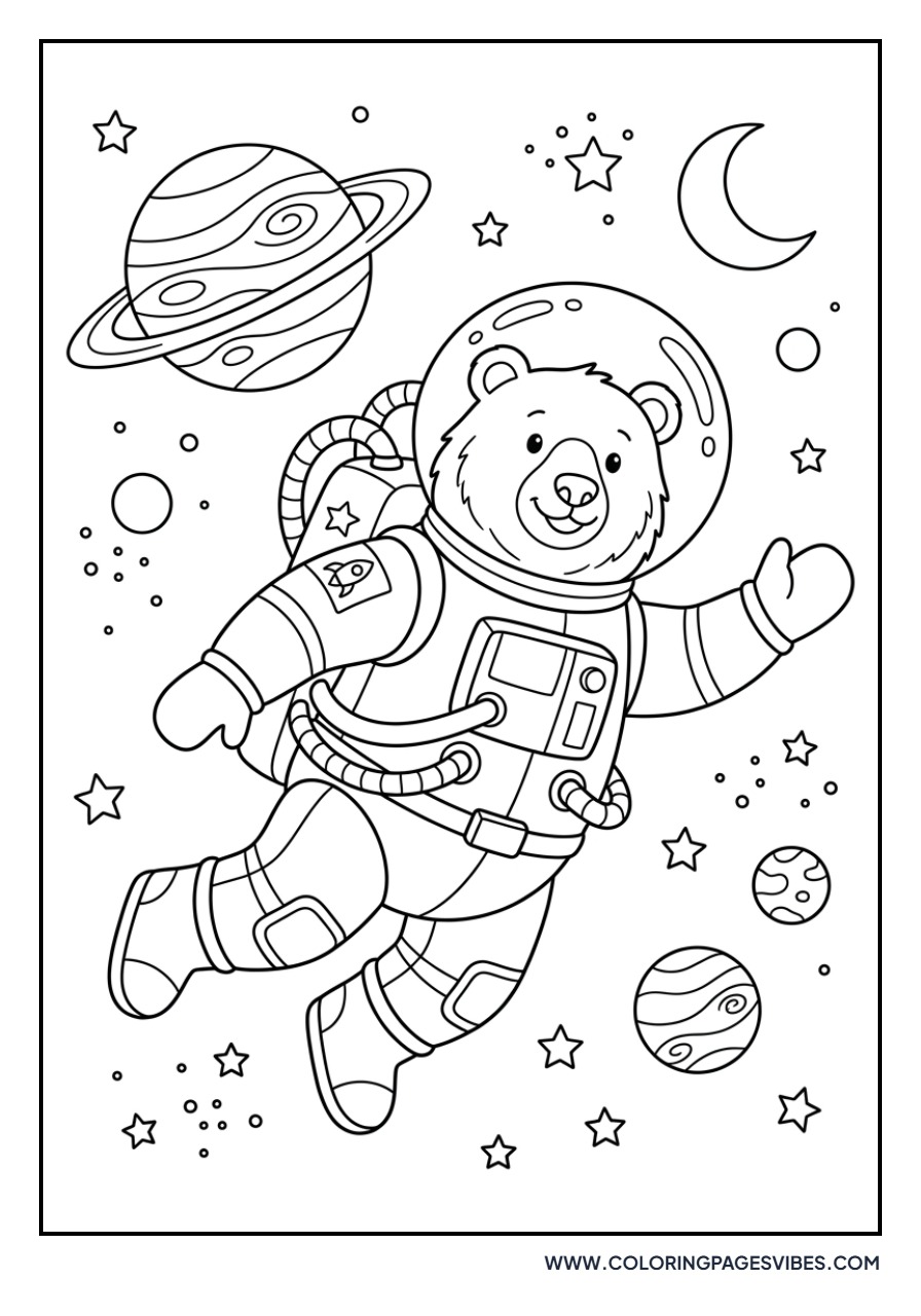 Grizzly Bear Astronaut