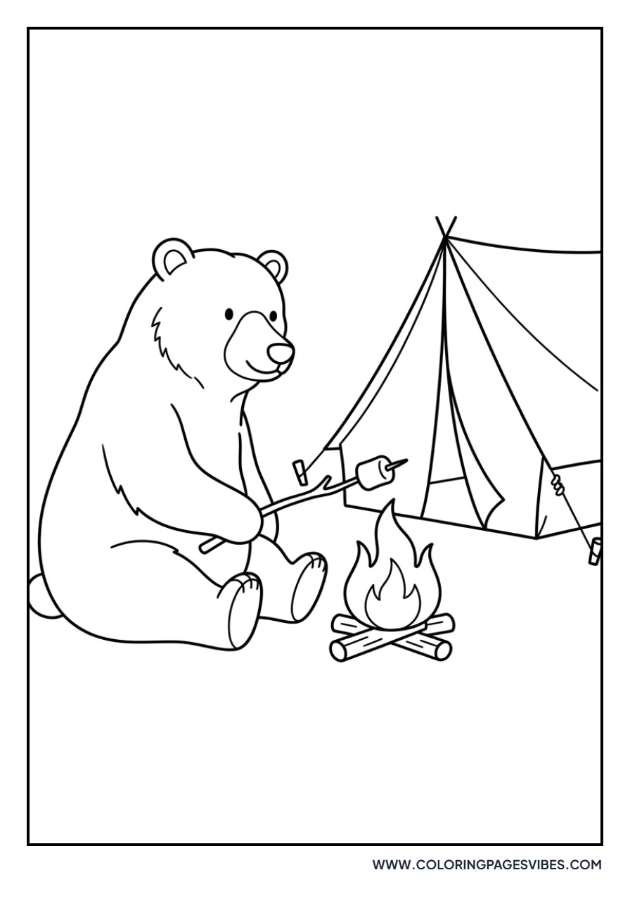 Grizzly Bear Camping