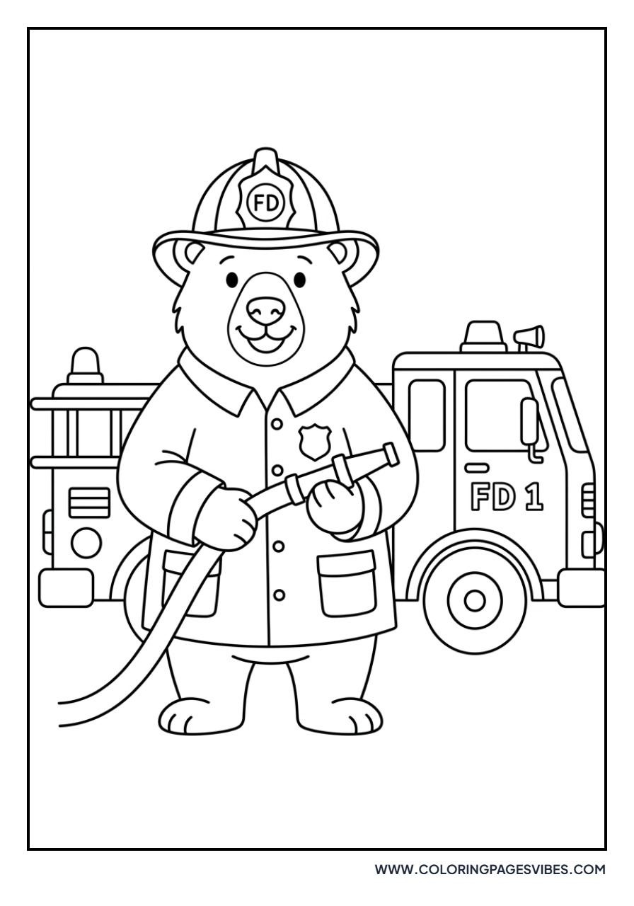 Grizzly Bear Firefighter