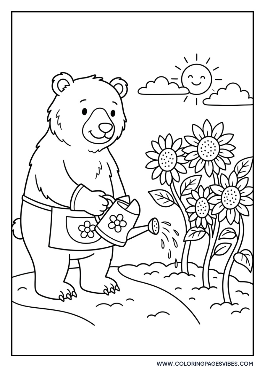 Grizzly Bear Gardening
