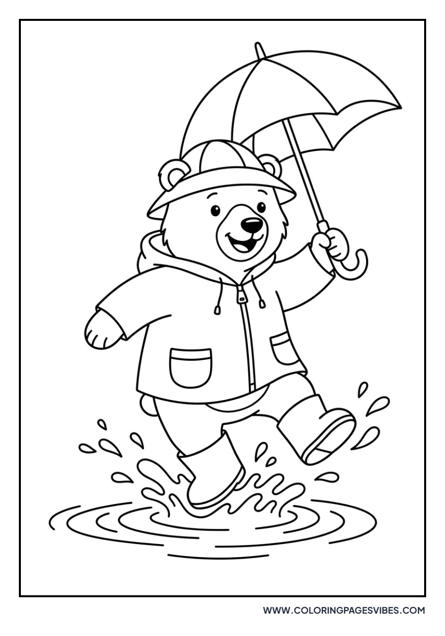 Grizzly Bear in a Raincoat