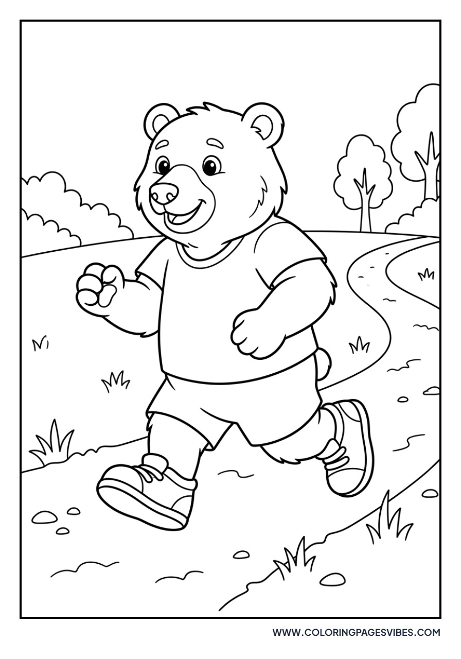 Grizzly Bear Jogging