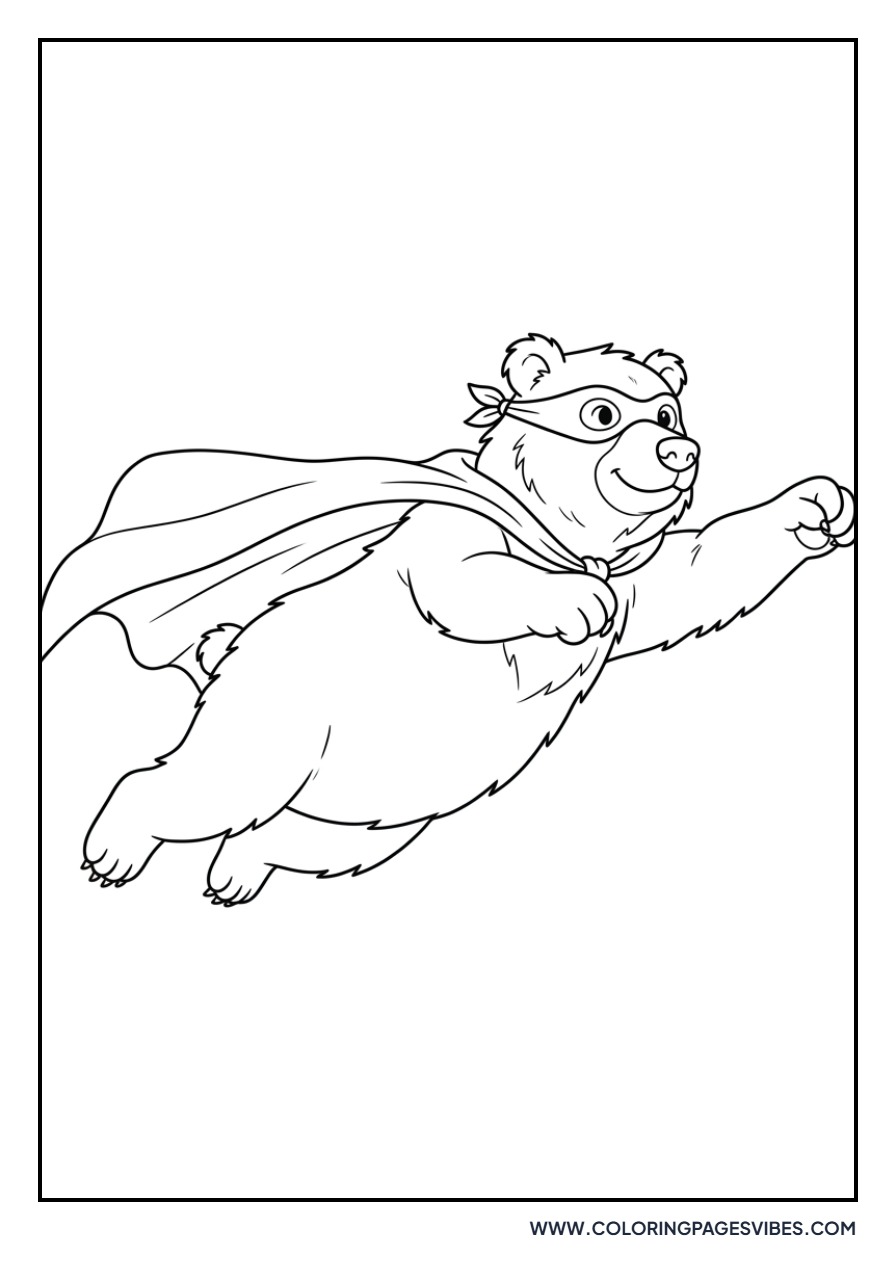 Grizzly Bear Superhero