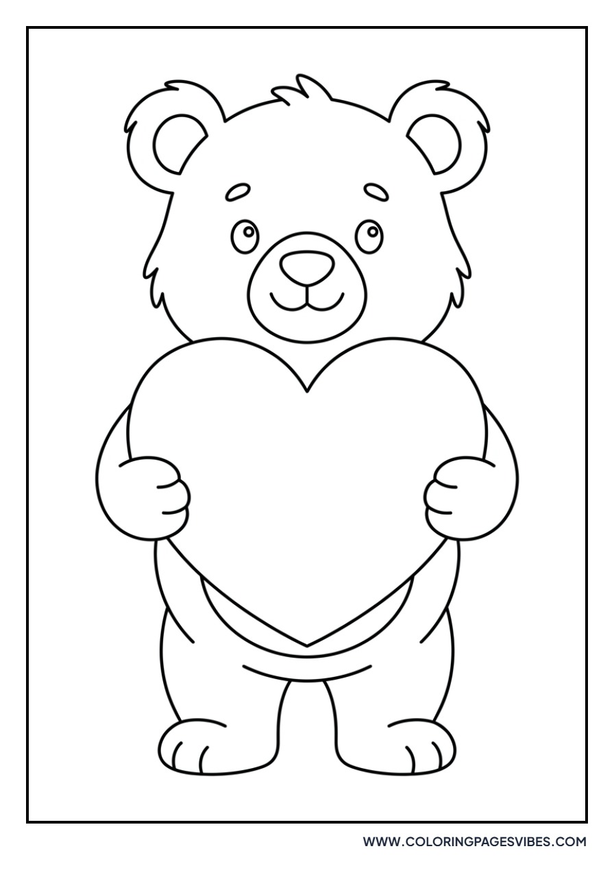 Grizzly Bear with a Heart