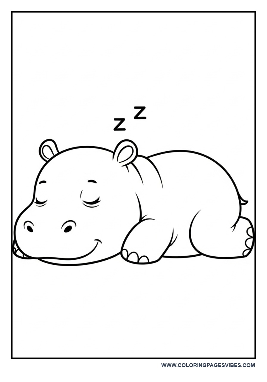 Sleeping Baby Hippo