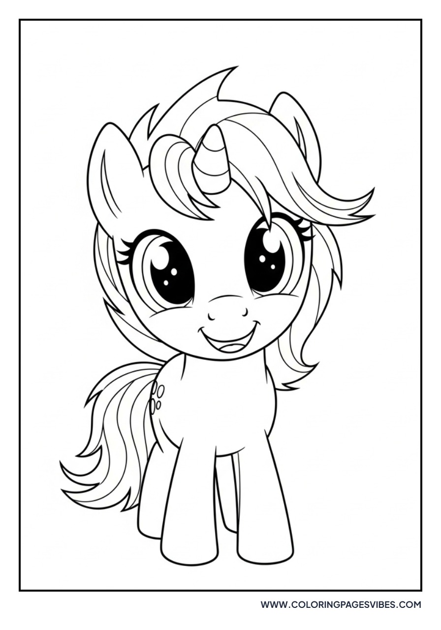 Cute Smiling Pony