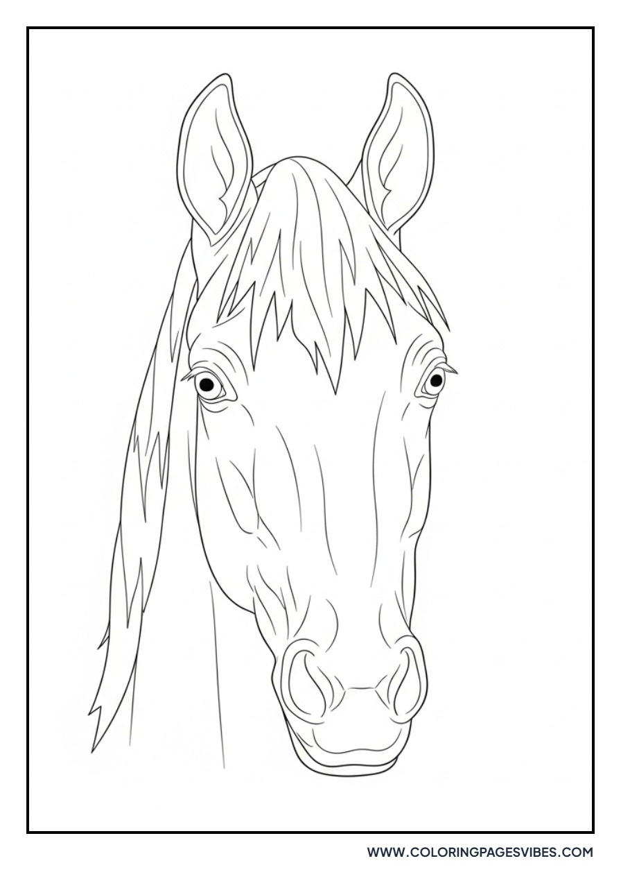 Horse Head Close-up