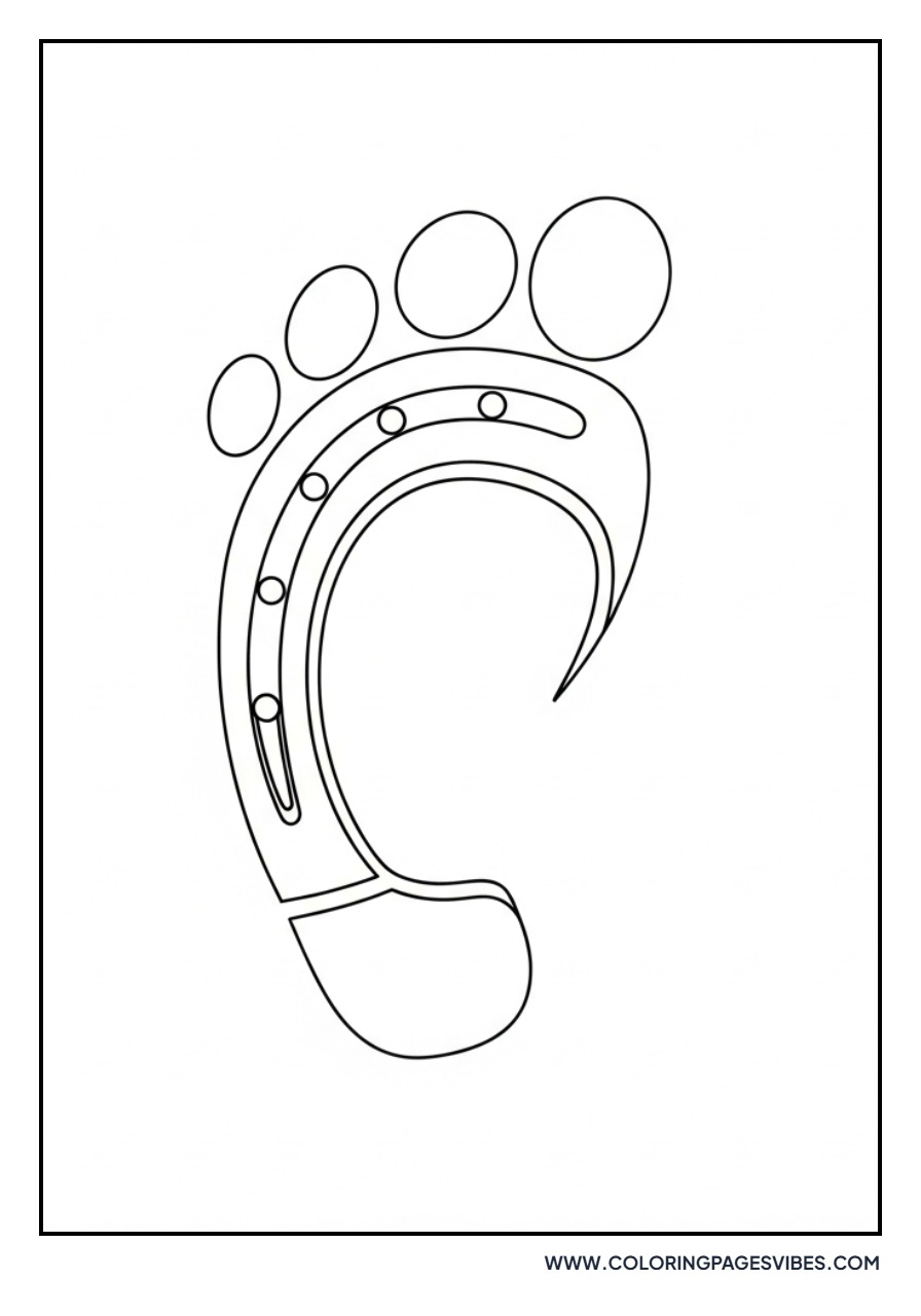 Horse Hoof Print