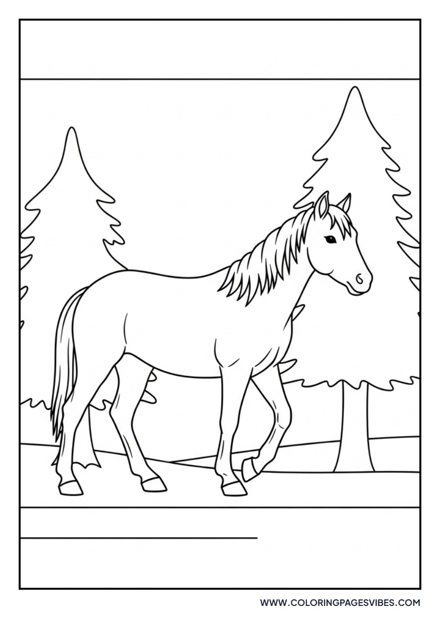 Horse in the Forest