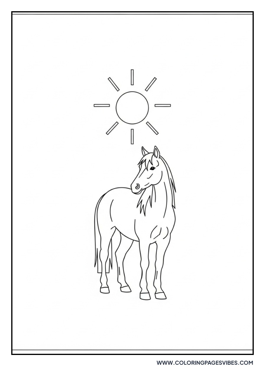 Horse Under a Sun