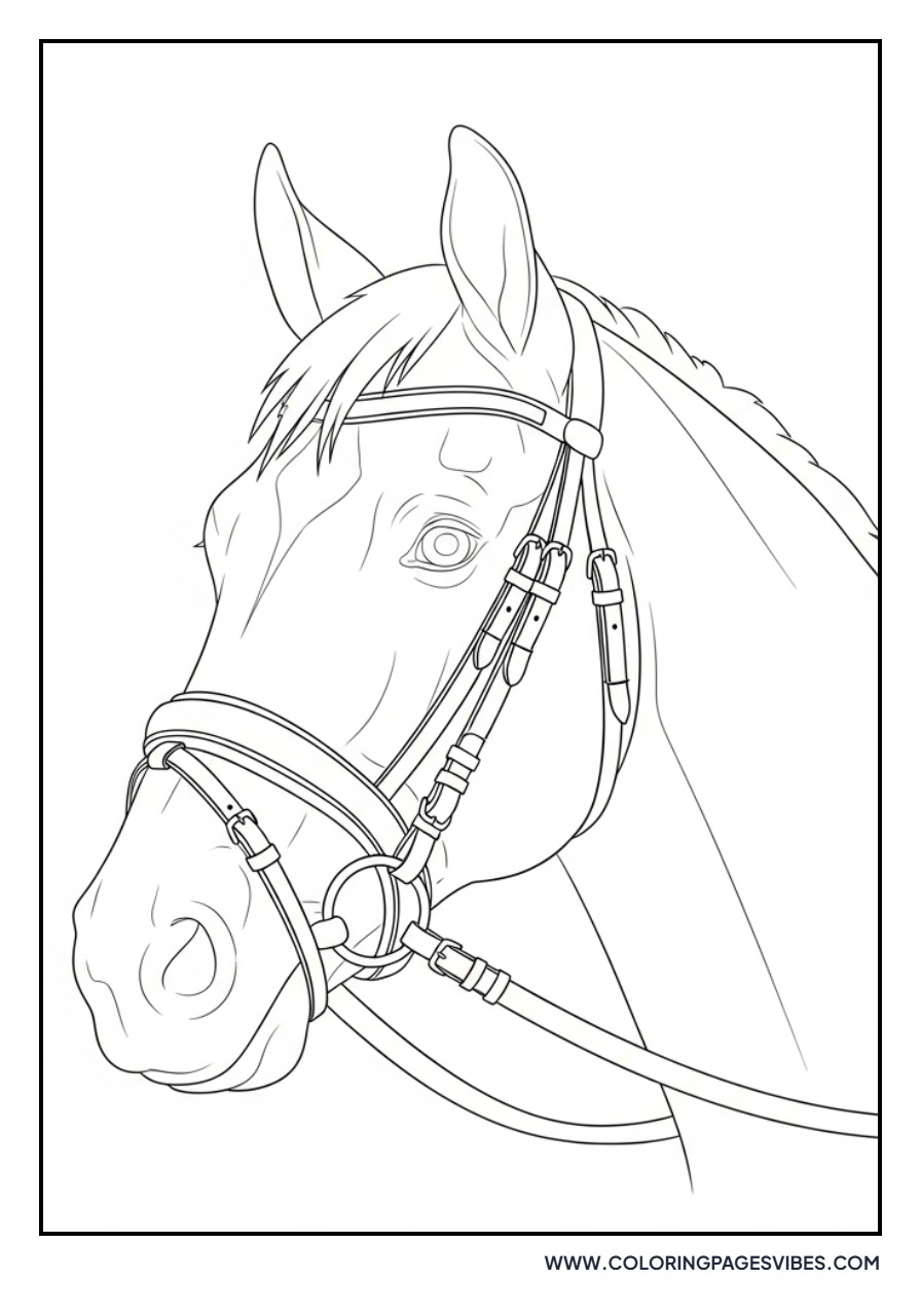 Horse with a Bridle