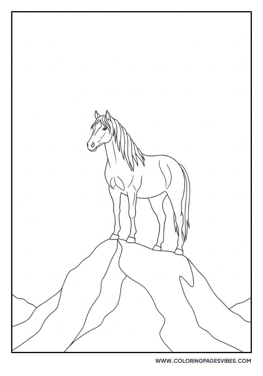 Mountain Wild Horse