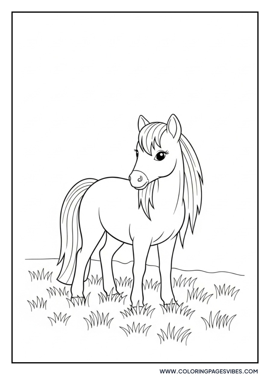 Pony in a Meadow