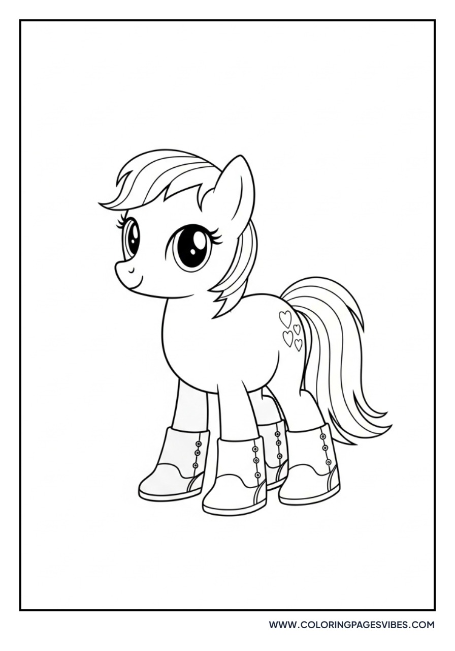 Pony Wearing Boots